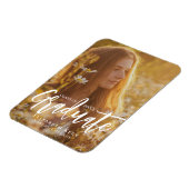 Magnet Flexible Script blanc tendance | Faire-part de diplôme (Côté Gauche)