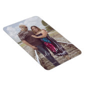 Magnet Flexible Script botanique main tiré Enregistrer la date Pho (Côté Droit)