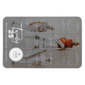 Magnet Flexible Script de brosse moderne 2023 Calendrier photo de  (Horizontal)