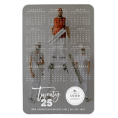 Magnet Flexible Script de brosse moderne 2023 Calendrier photo de  (Vertical)