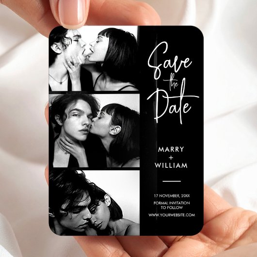 Magnet Flexible Script de cabine photo moderne tendance enregistre