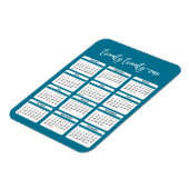 Magnet Flexible Script de calendrier annuel 2021 (Côté Gauche)