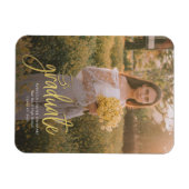 Magnet Flexible Script de graduation Photo Grad 2024 Faire-part (Horizontal)