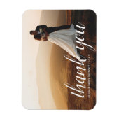 Magnet Flexible Script de mariage élégant | Cadeau Mariage avec ai (Vertical)