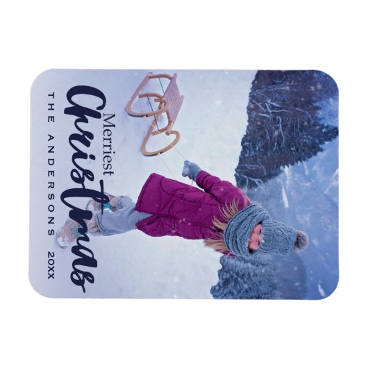 Magnet Flexible Script de Noël le plus moderne (Horizontal)