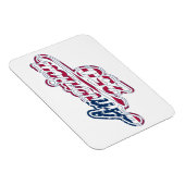 Magnet Flexible Script Drapeau Semiquincentenaire America 250 (Côté Droit)