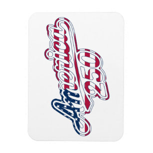 Magnet Flexible Script Drapeau Semiquincentenaire America 250