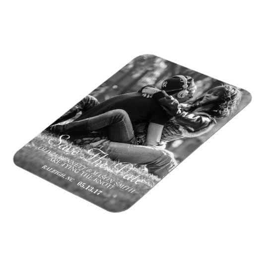 Magnet Flexible Script élégant | Photo personnalisée Enregistrer l (Côté Gauche)