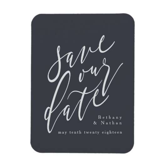 MAGNET FLEXIBLE SCRIPT ENREGISTRER NOTRE DATE (Vertical)