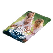 Magnet Flexible Script Lettré à la main de notre famille personnal (Côté Gauche)