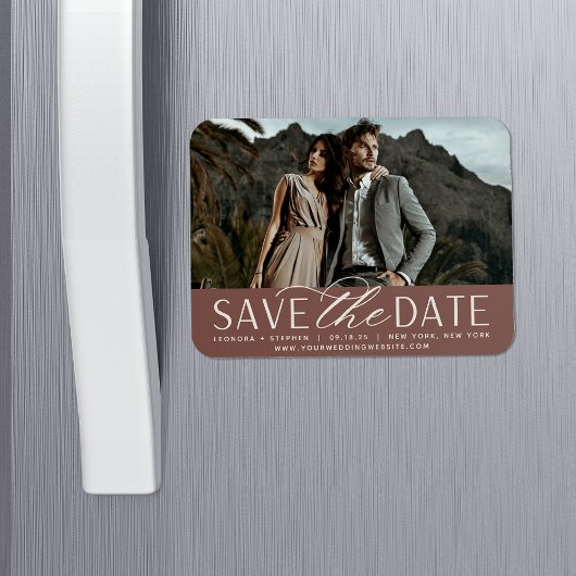 Magnet Flexible Script lisse | Photo horizontale Enregistrer la da