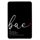 Magnet Flexible Script Love Coeur Bae Définition (Vertical)