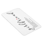 Magnet Flexible Script Love Coeur Girlriend Définition (Côté Droit)