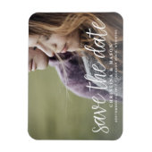 Magnet Flexible Script manuscrit | Photo Enregistrer la date (Vertical)