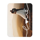 Magnet Flexible Script Mariage d'amour | Cadeau Mariage avec aiman (Vertical)