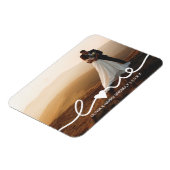 Magnet Flexible Script Mariage d'amour | Cadeau Mariage avec aiman (Côté Gauche)