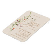 Magnet Flexible Script moderne Boho Flower Garden Fête des mariées (Côté Gauche)