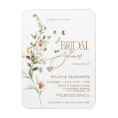 Magnet Flexible Script moderne Boho Flower Garden Fête des mariées (Vertical)