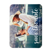 Magnet Flexible Script moderne | Enregistrer La Date Annonce Photo (Vertical)
