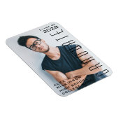 Magnet Flexible Script moderne Guy Trendy Graduation Photo (Côté Droit)