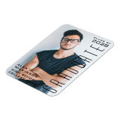 Magnet Flexible Script moderne Guy Trendy Graduation Photo (Côté Gauche)