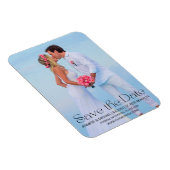 Magnet Flexible script moderne tendance enregistrer la date de pla (Côté Droit)