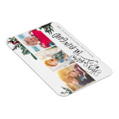 Magnet Flexible Script moderne vert amusant Hey Père Noël Pine Bou (Côté Droit)