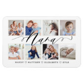 Magnet Flexible Script Nana moderne | Collage photo pour petits en (Horizontal)
