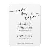 Magnet Flexible Script noir et blanc minimum fantaisie Enregistrer (Vertical)