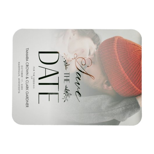 Magnet Flexible Script photo de luxe moderne de transparence Maria (Horizontal)