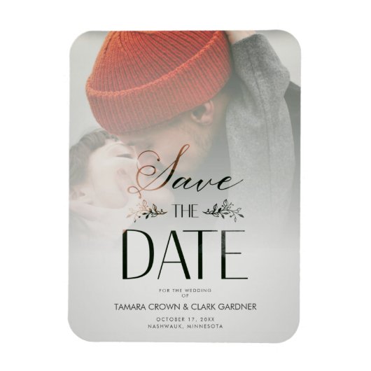 Magnet Flexible Script photo de luxe moderne de transparence Maria (Vertical)