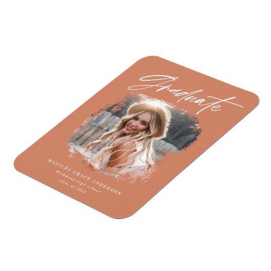 Magnet Flexible Script photo moderne aimant graduation contemporai (Côté Gauche)