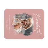 Magnet Flexible Script photo moderne aimant graduation contemporai (Horizontal)