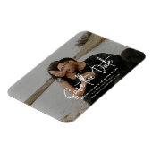 Magnet Flexible Script photo moderne noir et blanc Enregistrer la  (Côté Gauche)