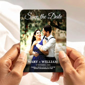 Magnet Flexible Script photo moderne simple enregistrer le mariage