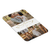 Magnet Flexible Script photo personnalisé de Noël à thème botaniqu (Côté Droit)