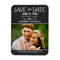 Script rustique Chalkboard Mariage Black Photo