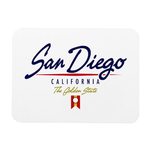 Magnet Flexible Script San Diego (Horizontal)