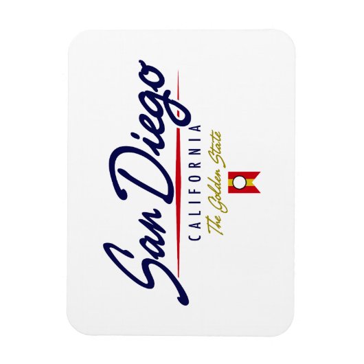 Magnet Flexible Script San Diego (Vertical)