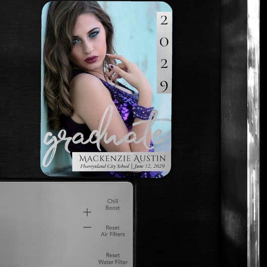 Magnet Flexible Script Silver Gradué | Brosse - Gardien photo