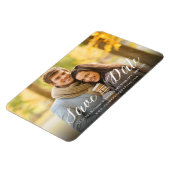 Magnet Flexible Script Simple Moderne Enregistrer La Date Photo Ma (Côté Gauche)