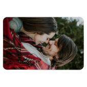 Magnet Flexible Scrolls élégants 2 côtés personnalisables 2 Photo (Horizontal)