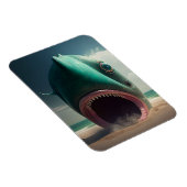 Magnet Flexible Sculpture de requin sur la plage (Côté Droit)