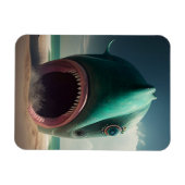 Magnet Flexible Sculpture de requin sur la plage (Horizontal)