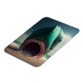Magnet Flexible Sculpture de requin sur la plage (Côté Gauche)