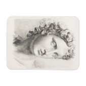 Magnet Flexible Sculpture grecque ancienne Portrait noir et blanc (Horizontal)