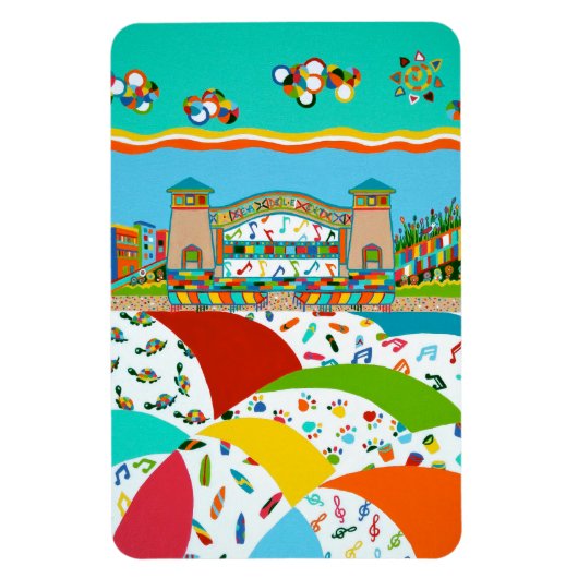 Magnet Flexible Sea Isle City Band Shell 4 x 6 Aimant flexible (Vertical)