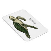 Magnet Flexible Sea turtle cartoon (Côté Droit)