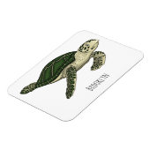 Magnet Flexible Sea turtle cartoon (Côté Gauche)