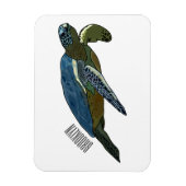 Magnet Flexible Sea turtle cartoon (Vertical)